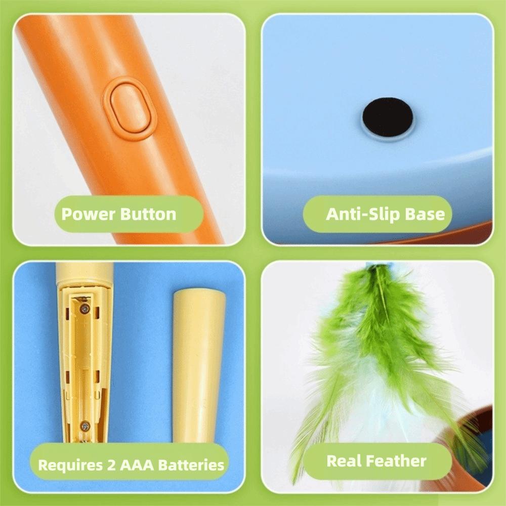 Interactive Pet Electric Cat Toy 360° Rotating Cat Specific Toy  Pet Exercise