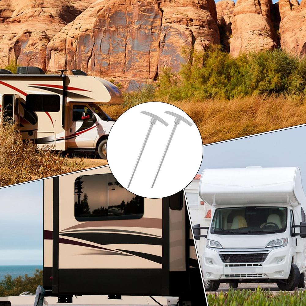 RV Dump Valve Handle Replacement Set Adjustable RV Waste Valve Handle Replacement RV Waste Valve Extension Rod For Standard