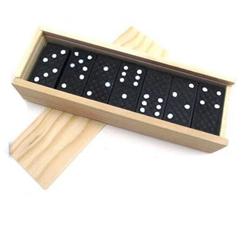 Colored Wooden Domino Blocks - 120 Pieces for Kids Age 2-6