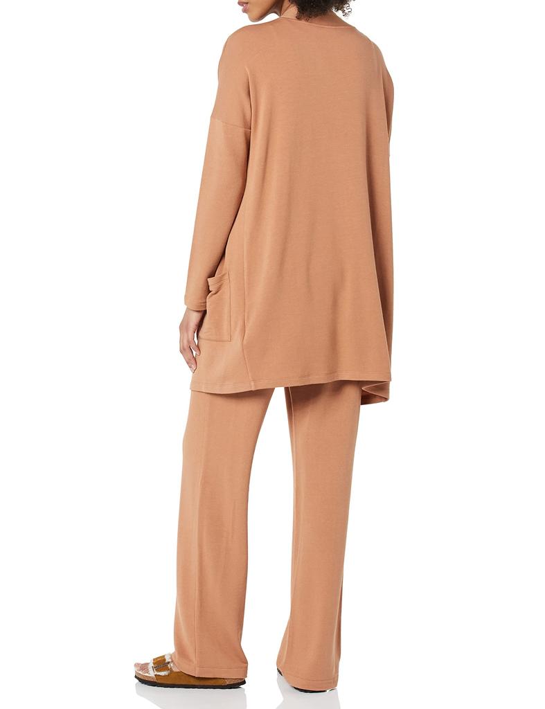 Amazon Essentials Women's Light Caramel Cardigan, Open Front, Ultra Lightweight, Relaxed Fit, Size M