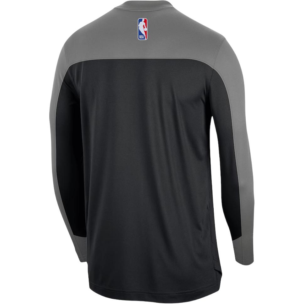 Nike Dri-Fit NBA Свитшот с круглым вырезом Реглан Длинный рукав Сезон 2024/25 Баскетбольная майка Brooklyn Nets Унисекс Топы FV1627-002