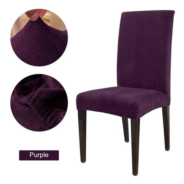 Фланелевой эластичный антигрязный чехол на стул в скандинавском стиле из спандекса для отеля, домашней вечеринки, свадебного банкета