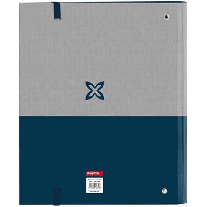 Classeur - SAFTA - MUNICH STREET - 4 anneaux 35 mm - 100 feuilles A4 - Couverture rigide