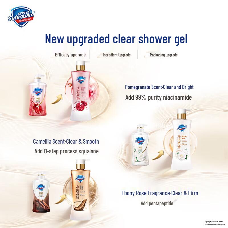 Safeguard Ebony Rose Purifying Shower Gel