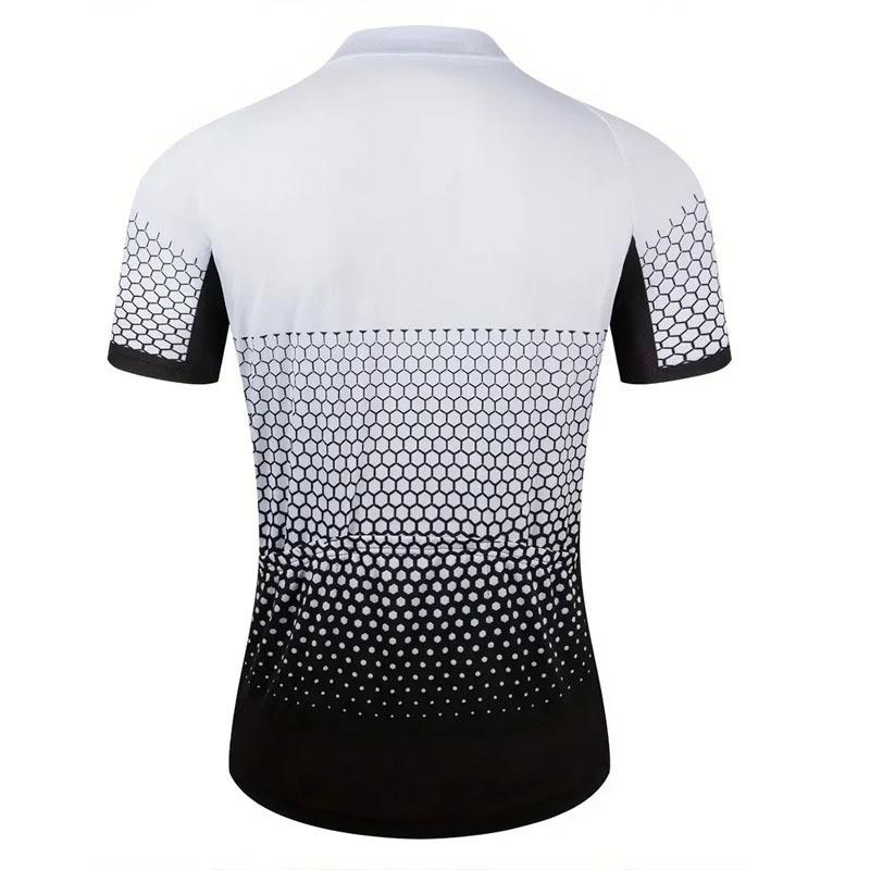 Mens Short Sleeve Cycling Jersey Road Mountain Bike Riding Breathable Quick Dry Moisture Wicking Performance Apparel