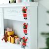 Yousheng Santa Ladder Pendant Christmas Decoration Festive Santa Ornament with Curly Beard Festive Hanging Ornament