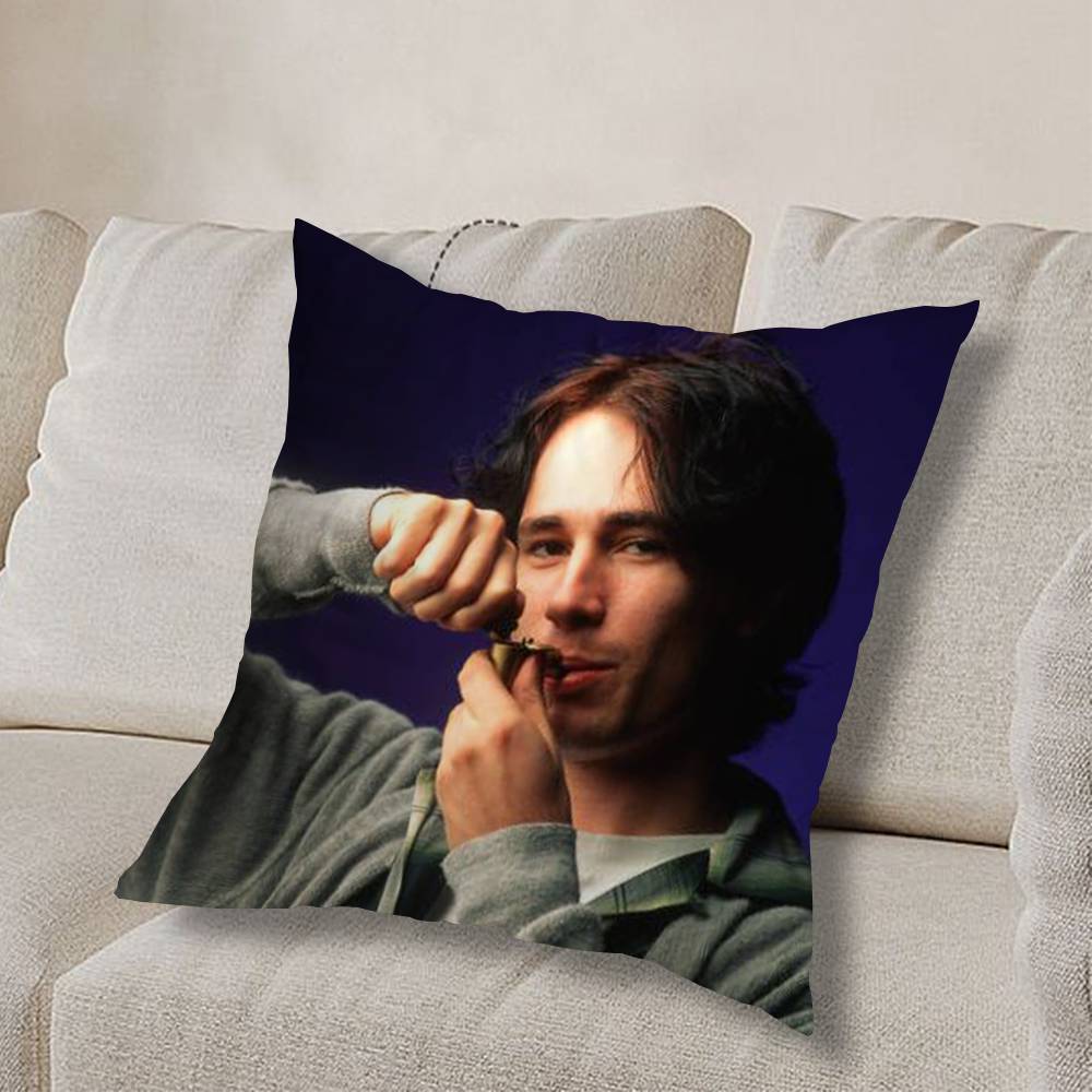 J-Jeff Buckley Grace COOL Наволочка Наволочка против пылевых клещей Невидимая молния шелковистый короткий плюш Чехол на подушку для дивана