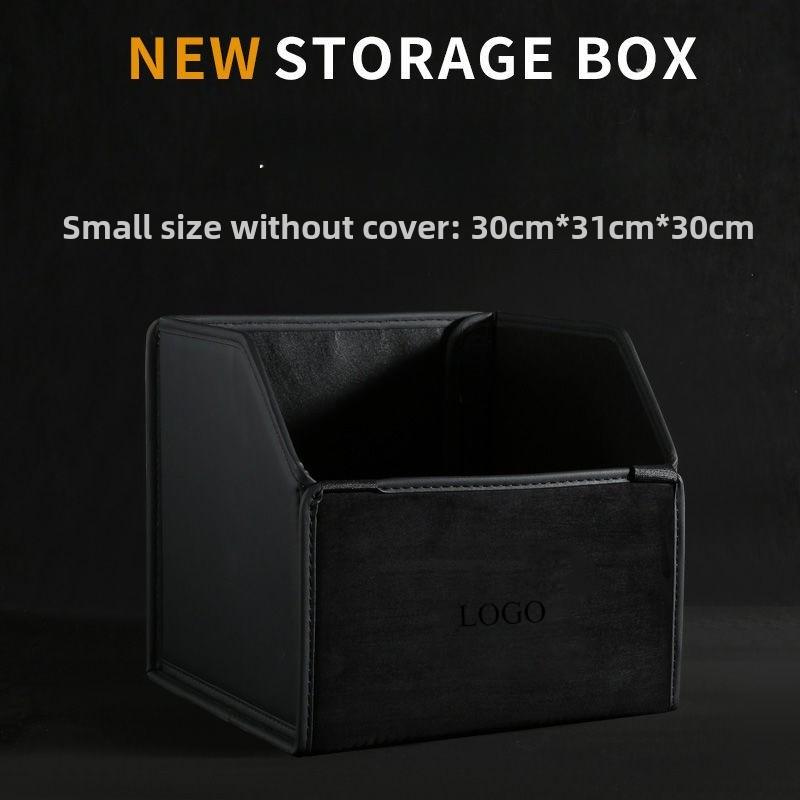 Car Large Capacity Storage Box Trunk Multifunctional Folding Leather Material Storage Box Suitable for Polestar 1 2 3 4