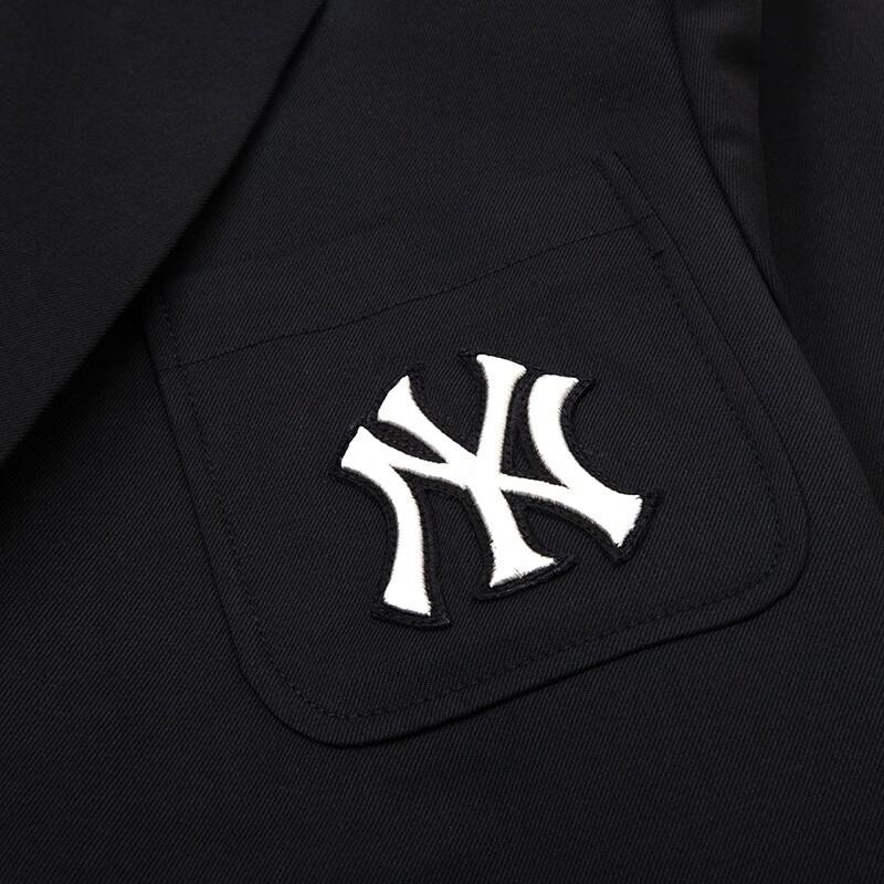 MLB New York Yankees Solid Logo Straight Cut Single-Breasted Suit Unisex suit Black 3LJKB0231-50BKS