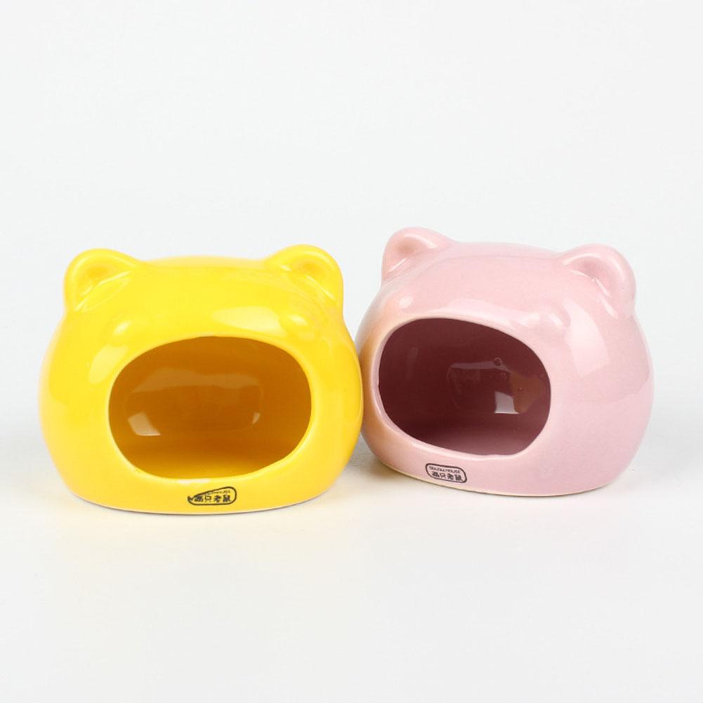 Cat Head Shape Hamster Ceramics Nest Sleeping Nest Cooling Shade House Room Four Seasons Universal