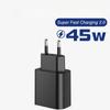 PD 45W Fast Charger For Samsung Galaxy S24Ultra S24 S23 S22 S21 S20 Note20 Ultra Plus A55 A35 A25 A15 A05 Super Quick Charging