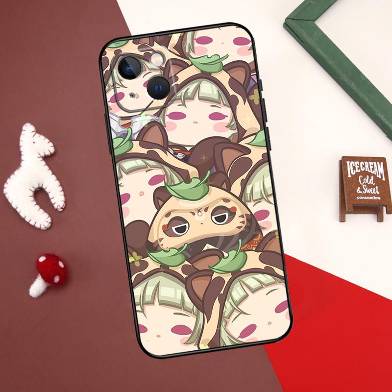 Cute Cartoon Genshin Impact Phone Case For iPhone 11 12 13 14 15 Pro Max Mini Cover For iPhone XR X XS Max 7 8 Plus SE 2020