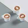 40Pcs Mini Resin Coffee Cups Statues Vivid Appearance Micro Landscape Ornament DIY Crafts Lightweight Dollhouse Decor