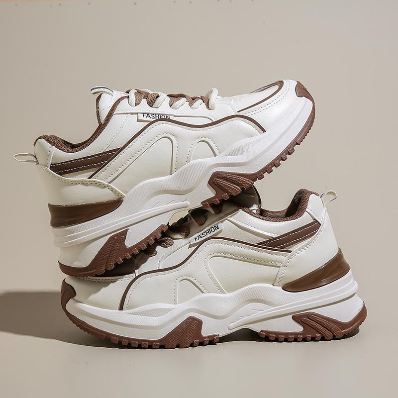 Fashion Women Walking Sneakers Lace Up Chunky Shoes Breathable Shoes Wedge Casual Tennis Platform Sports Designer Shoes
