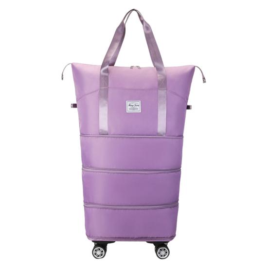 Большая вместительная расширяемая дорожная сумка с застежкой-молнией, водонепроницаемая, устойчивая к разрывам сумка для багажа с вращающимися колесами, дорожная сумка, чемодан