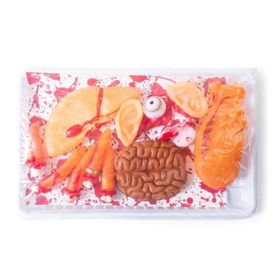 Реалистичный поддельный орган тела, жуткая пластиковая модель человеческого сердца и мозга для мероприятий в стиле хоррор, домов с привидениями, баров, вечеринок на Хэллоуин, реквизит