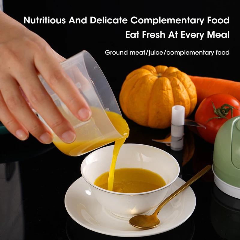 USB Портативный Электрический Измельчитель Пищи 250 мл Многофункциональный Измельчитель Чеснока Мясорубка Овощерезка для Кухни