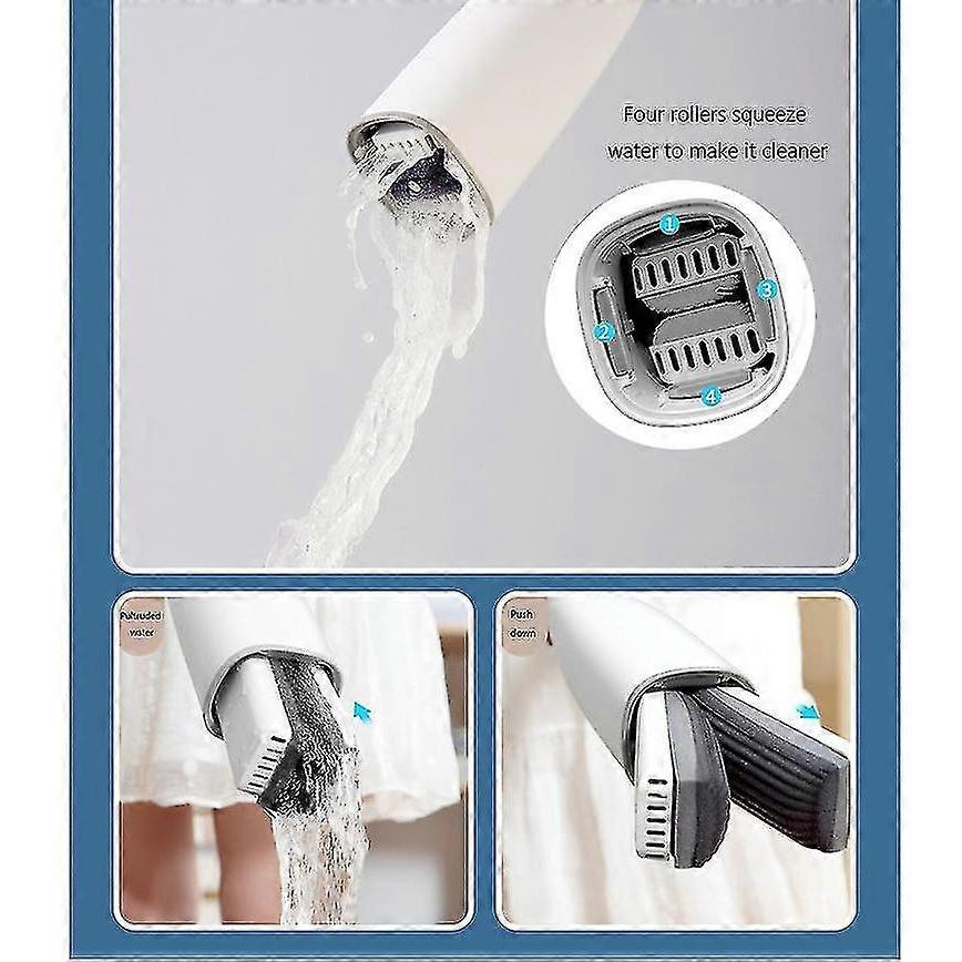 Shu Cotton Mop Floor Cleaning Tool Squeezable No Hand Wash Mop