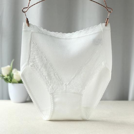 Stylish Female Panties Thin Flat Belly Moisture Wicking Solid Color High Waist Women Briefs Inside Wear