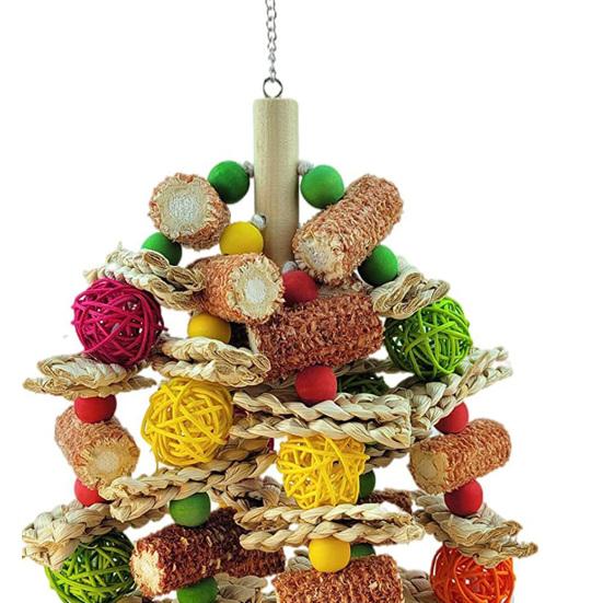 Игрушка-попугай, красочные аксессуары, натуральная деревянная игрушка-головоломка, клетка для птиц, жевательная игрушка для