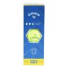 Callaway ERCSOFT YLW 25 TT 3B Golf Balls in Sleeve (3-Pack) (Yellow/FF/Men's, Women's, Jr.)