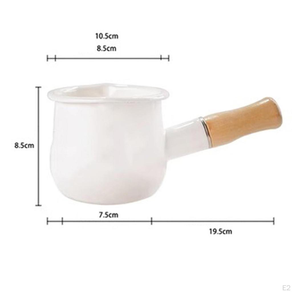 Роскошный эмалированный молочный горшок и подогреватель масла для кухни в походе