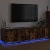 TV Cabinet Smoked Oak 180 x 38 x 49 cm Particleboard