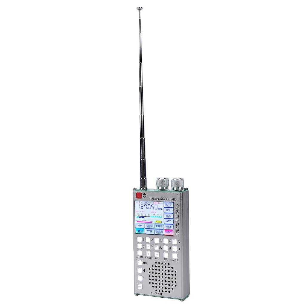 Полнодиапазонный радиоприемник FM AM SSB, высокая чувствительность, портативное BT-радио с 2,4-дюймовым экраном, поддержка двойной системы