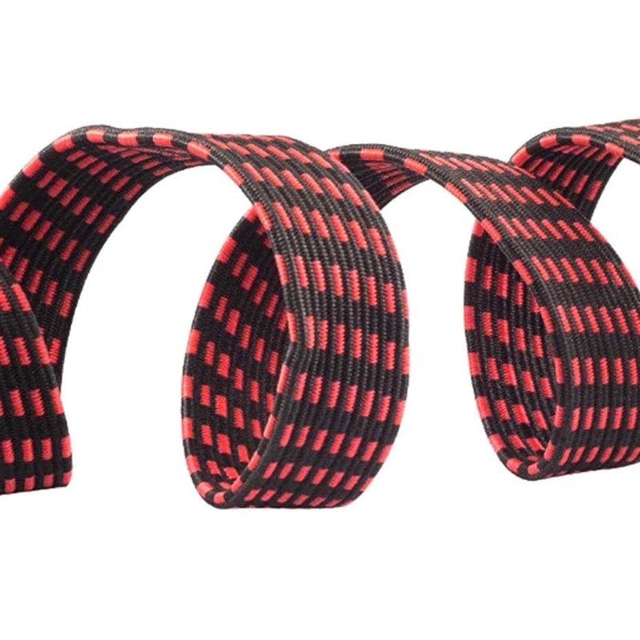 1 M Hooked Bungee Cord Adjustable Heavy Duty Luggage Tie Down Straps Flat Rubber Elastic Motorcycle Stretch Cord Good Toughness
