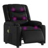 VidaXL Fauteuil de Massage Inclinable Électrique, Chaise de Relaxation avec Dossier et Repose-pied Réglables, Siège de Salon 3206547