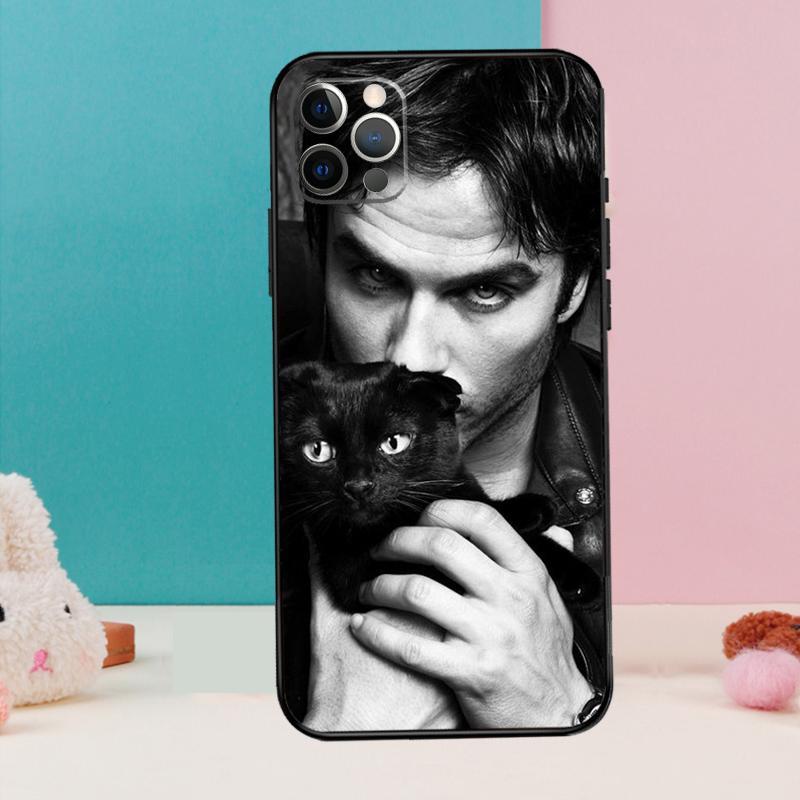 Чехол для телефона Damon Salvatore Дневники вампира Для iPhone 17 Air 16 15 13 12 11 14 Pro Max 12 13 mini 15 16 Plus 16e Чехол