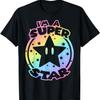 Футболка Super Mario World I'm A Super Star Неоновая Радужная С Градиентным Логотипом