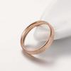 Glitter Matte Slim Band Titanium Steel Finger Ring Bridal Wedding Jewelry Gift