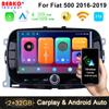 Android Car Monitor For FIAT 500 2016 2017 2018 2019 Screen Wireless Carplay Auto Stereo Headunit Navigation GPS