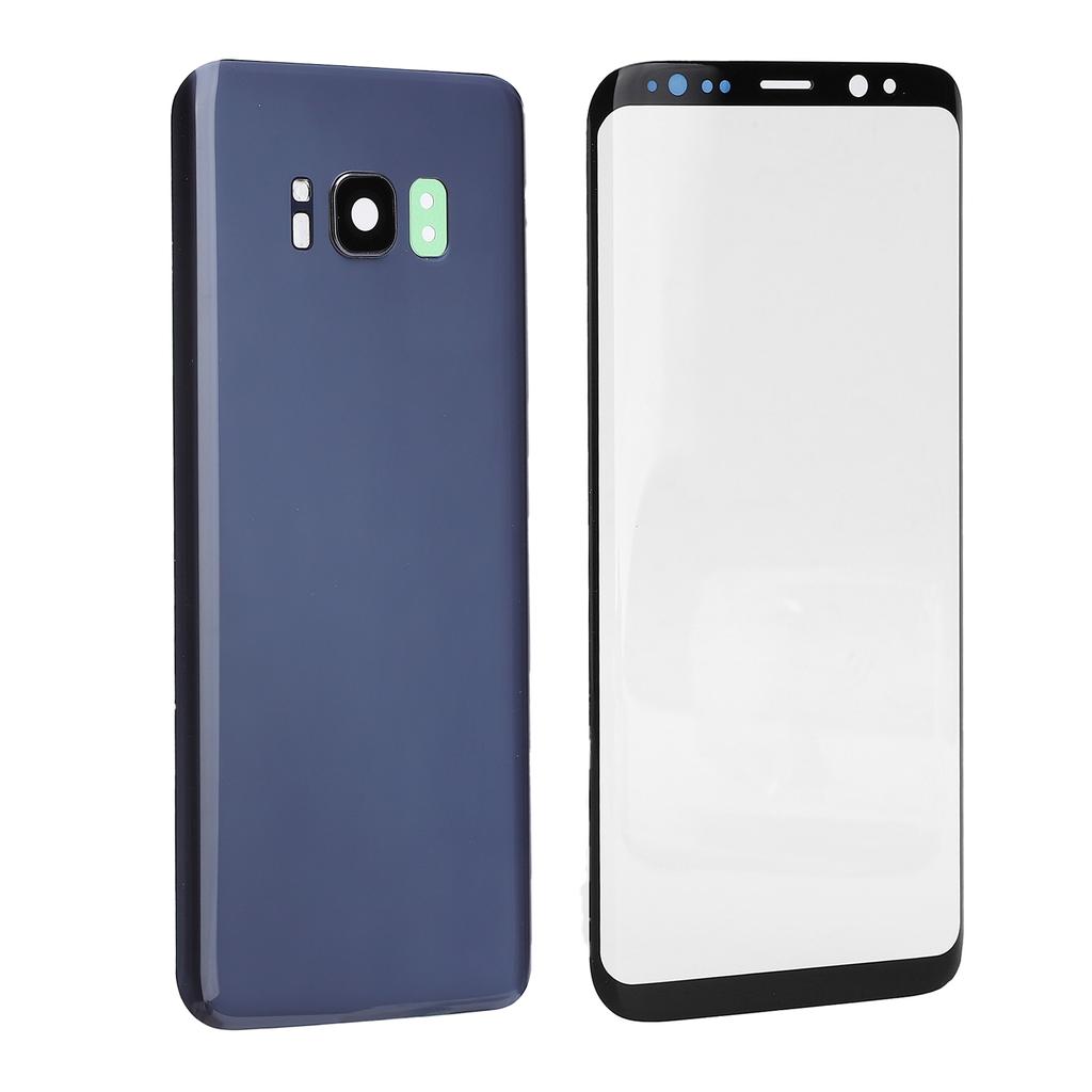 Набор для замены задней крышки из стекла и стекла переднего экрана для мобильного телефона Samsung S8Фиолетовый
