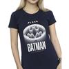 DC Comics Womens/Ladies The Flash Batman White Logo Cotton T-Shirt