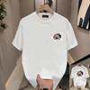Summer Round Neck Cat Printed Top Fashionable Casual Pure Cotton Short Sleeved Men's T-shirts