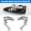 Комплект для ремонта наружной ручки двери автомобиля, левая, правая, алюминиевая, подходит для Honda CRZ CR-Z 2011-2015-