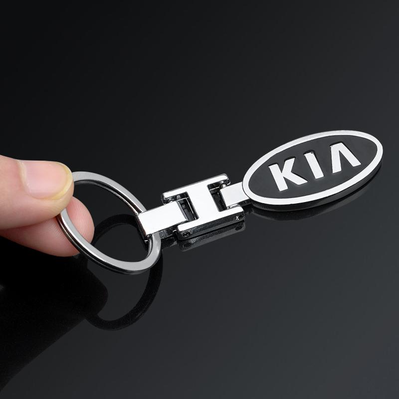NAQF7 Металлический брелок для ключей автомобиля с логотипом KIA - Стильный автомобильный брелок для KIA K3 Sportage Carnival K5 Seltos Pegas KX1 EV5 Sonet EV6 K4 EV3 Ceed