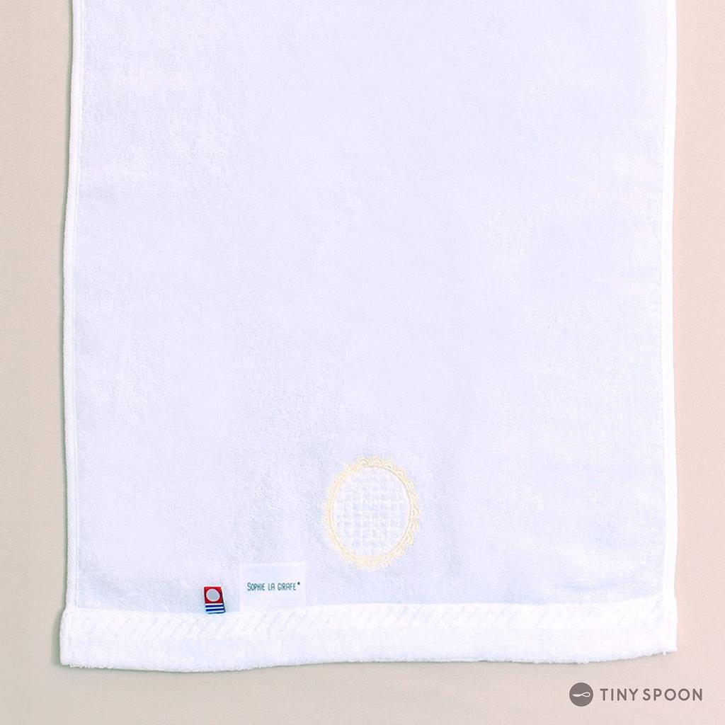 Подарочная коробка с полотенцем «Софи-жираф» из Японии Полотенце Imabari из хлопка Полотенце для лица x 2 Сертифицированный Imabari Набор с изображением жирафа Софи в коробке Подарок для ребенка