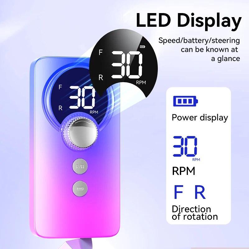 Перезаряжаемая электрическая дрель для ногтей с USB-подключением, набор сверл для снятия лака, маникюрная шлифовальная машинка, малошумящая пилка для маникюра