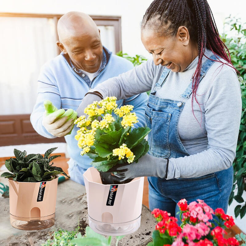 Ленивый пластиковый цветочный горшок, мини-горшки для растений, самополивные корзины, пластиковый цветочный горшок, цветочные украшения, декор дома, сада и офиса