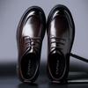 Индивидуальные мужские деловые повседневные кожаные туфли в британском стиле из натуральной кожи, мужские туфли из первого слоя коровьей кожи, высококлассные свадебные туфли дерби