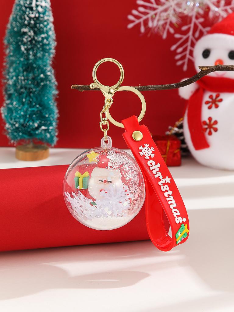 1 шт. Мультяшный шар Рождественский брелок Встряхни Музыкальный брелок Подвеска для автомобиля Украшение для подвешивания на школьную сумку Подарок