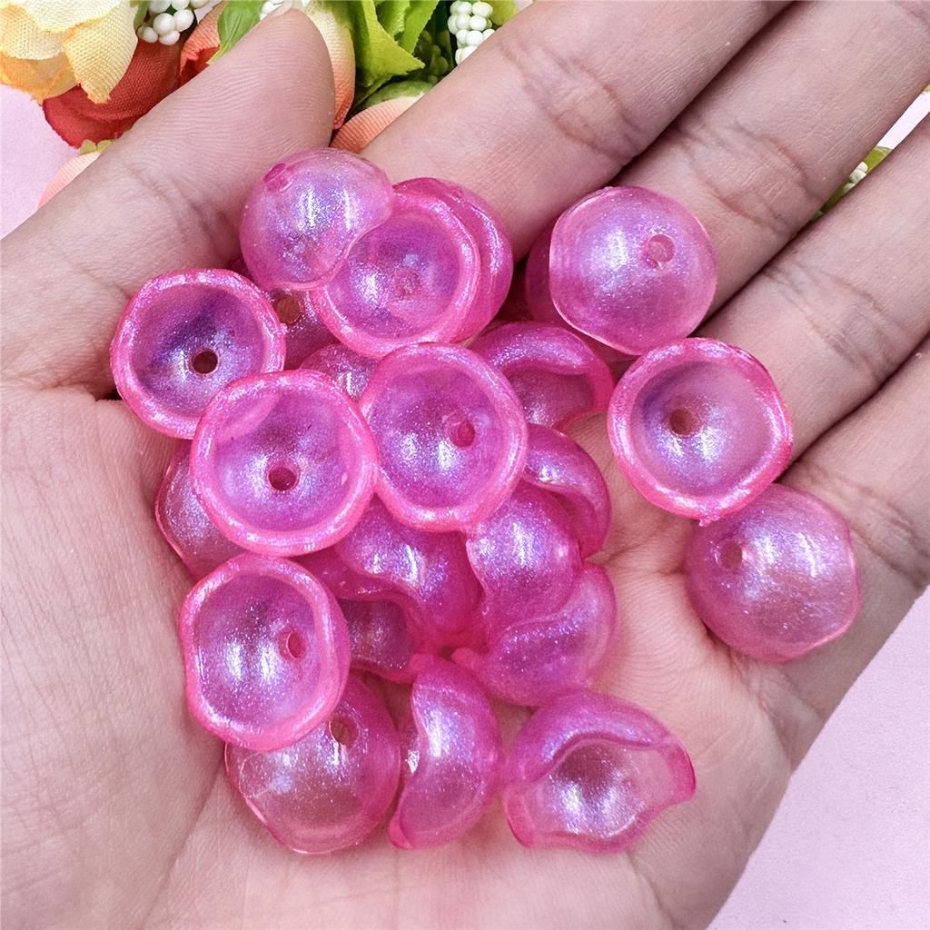 100Pcs Bead Fashion DIY Beads Beads Bowl Shaped Multicolor Jewelry Acrylic Beads