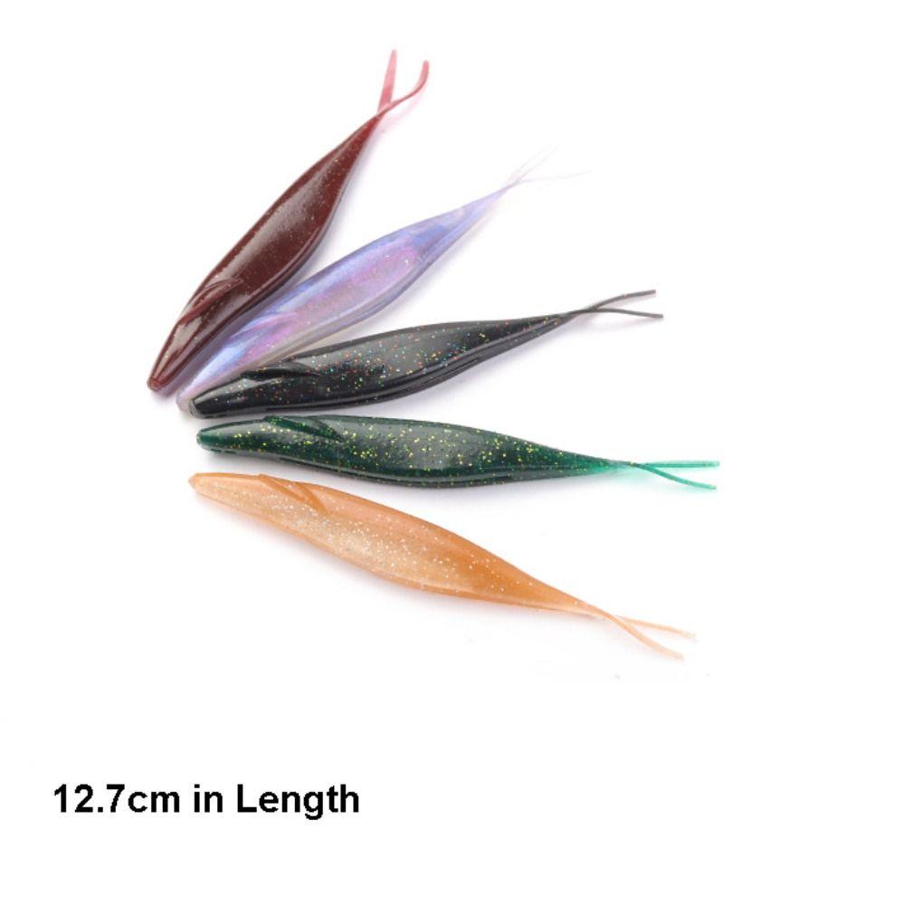 6Pcs Glitter Bionic Fishing Lure 12.7cm Fishing Minnow Lures Premium Sinking Lure Pike