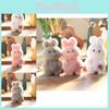 Soft And Cuddly Rabbit Plush Pendant Keychain Ideal For Cute Bag Decoration