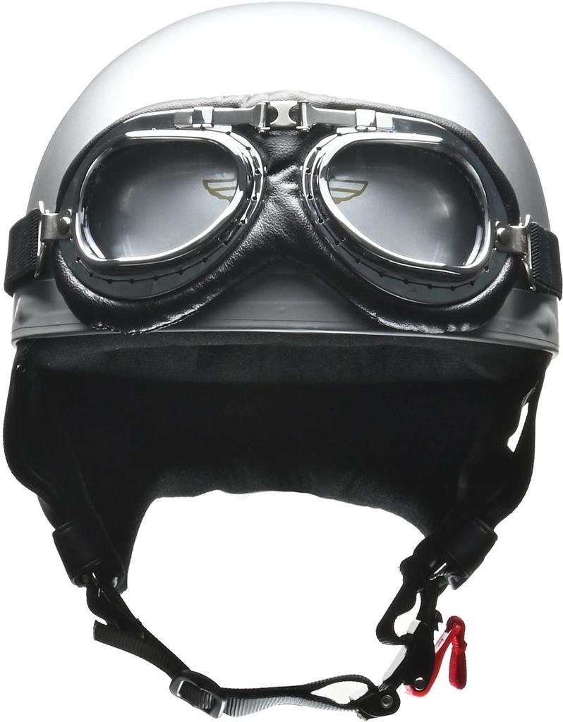 LEAD Motorcycle Helmet Half Vintage Silver Free Size CR-750 57-60cm