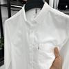 2024 Men's Pure Cotton Long Sleeve Casual Shirt with Turn-Down Collar