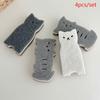 Набор из 4 кухонных губок Cute Cat - толстые и прочные инструменты для мытья посуды и уборки